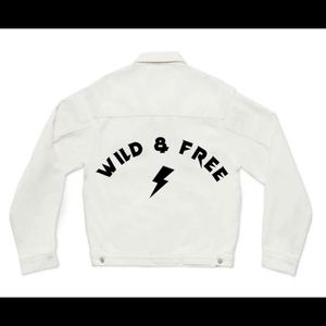 Wild and free custom jean jacket